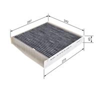 BOSCH 1987432464 Interior Air Filter Activated Carbon Filter Fits Volvo
