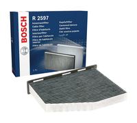 Bosch R2597 Activated Carbon Cabin Filter, Replacement Filter - Against Unpleasant Smells, Pollen and Dust for Cleaner Air Inside the Vehicle