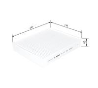 Cabin filter Particulate Filter 1 987 435 003 BOSCH for BMW ALPINA