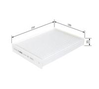BOSCH 1987435010 Interior Air Filter Cabin Pollen Fits Dacia Nissan Renault