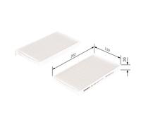 Bosch Car Cabin Filter M5015 - 1987435015