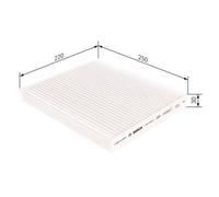 Cabin filter Particulate Filter 1 987 435 027 BOSCH for HYUNDAI KIA