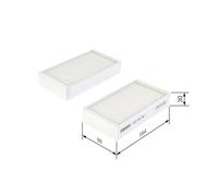 Bosch M5055 Standard Cabin Filter - Replacement Filter Set | Filters Pollen and Dust for Cleaner Air Inside the Vehicle
