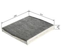 BOSCH 1987435515 Interior Air Filter Cabin Pollen Filter Fits Opel Vauxhall