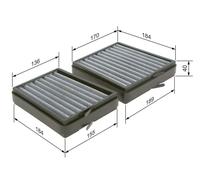 BOSCH 1987435536 Cabin Air Filter Interior 199.1mm 40mm Height For CLC-Class CLK