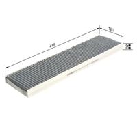 BOSCH 1987435537 Interior Air Filter Activated Carbon Filter Fits Mini