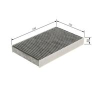 BOSCH 1987435574 Interior Air Filter Cabin Pollen Filter Fits Nissan Renault