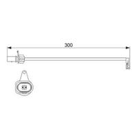 Bosch 1987474505 Brake Pad Wear Sensor (AP605)