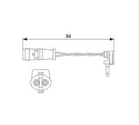 Bosch AP349 Wear Sensor - 1 Piece