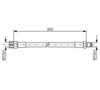 Bosch 1987476002 Brake Hose (BH001)