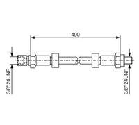 Bosch 1987476146 Brake Hose (BH069)