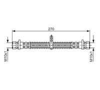 Bosch 1987476349 Brake Hose (BH858)