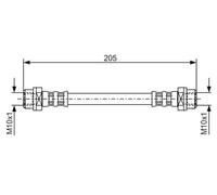 Bosch Brake Hose BH879 - 1987476477