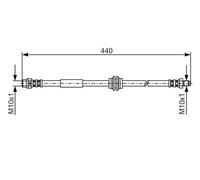 Bosch 1987476808 Brake Hose (BH880)