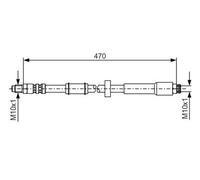 Bosch Brake Hose BH896 - 1987481004