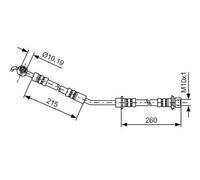 Bosch 1987481409 Brake Hose (BH1297)