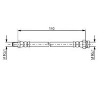 Bosch 1987481669 Brake Hose (BH1553)