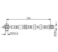 Bosch 1987481694 Brake Hose (BH1578)