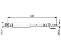 Bosch Brake Hose BH1587 - 1987481703