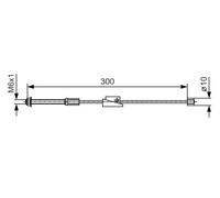 BOSCH 1 987 482 132 Handbrake cable