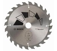 Bosch 1x Circular Saw Blade Standard (for Wood, Ø 165 x 1.6/1 x 20/16 mm, 24 Teeth, ATB, with 1x Reduction ring 16 mm, Accessories for Circular Saws)