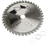Bosch 1x Circular Saw Blade Standard (for Wood, Ø 205 x 2.2/1.5 x 24/20/18/16 mm, 40 Teeth, ATB, with 3x Reduction ring 20/18/16 mm, Accessories for Circular Saws)