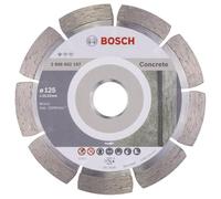 Bosch 1x Concrete Diamond Cutting Discs, Bore 22.23 mm | for Concrete, Ø 125 mm, Professional Accessory Small Angle Grinder
