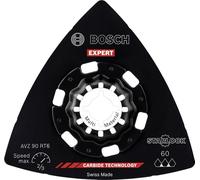 Bosch 1x Expert AVZ 90 RT6 Sanding Plate (for Fibre Plastics GFK, CFK, Paint on Wood, Ø mm, Grit 60, Professional Accessory Multitool)