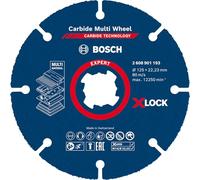 Bosch 1x EXPERT Carbide Multi Wheel X-LOCK Cutting Disc (for Hardwood, Wood with nails, Ø 125 mm, Professional Accessory Small Angle Grinder)