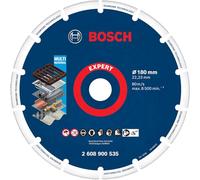 Bosch 1x EXPERT Diamond Metal Wheel Cut Disc f. Large Grinders 22.23mm | for Cast iron, Stainless steel, Ø 180 mm, Professional Accessory Large Angle Grinder