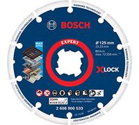 Bosch 1x EXPERT Diamond Metal Wheel Cutting Disc, X-Lock | for Cast iron, Stainless steel, Ø 125 mm, Professional Accessory Small Angle Grinder
