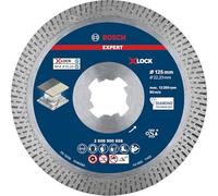 Bosch 1x EXPERT HardCeramic X-LOCK Diamond Cutting Disc (for Hard tiles, Hard stone, Ø 125 mm, Professional Accessory Small Angle Grinder)