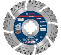 Bosch 1x EXPERT MultiMaterial X-LOCK Diamond Cutting Disc (for Concrete, Reinforced concrete, Ø 115 mm, Professional Accessory Small Angle Grinder)