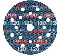 Bosch 1x EXPERT O780 Foil Sanding Disc, 125 mm (for Hardwood, Paint on wood, Ø 125 mm, Grit 120, Professional Accessory Random Orbital Sander)