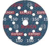 Bosch 1x EXPERT O780 Foil Sanding Disc, 125 mm (for Hardwood, Paint on wood, Ø 125 mm, Grit 150, Professional Accessory Random Orbital Sander)