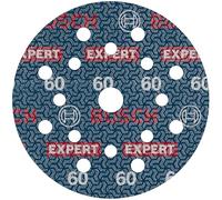 Bosch 1x EXPERT O780 Foil Sanding Disc, 125 mm (for Hardwood, Paint on wood, Ø 125 mm, Grit 60, Professional Accessory Random Orbital Sander)