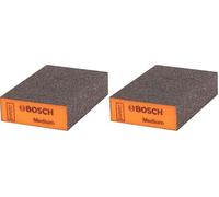 Bosch 1x EXPERT S471 Standard Blocks (for Paint on wood, Softwood, Ø 69 x 97 x 26 mm, Medium, Professional Accessory Hand Sanding) (Pack of 2)