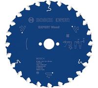 Bosch 1x EXPERT Wood Corded Circular Saw Blade for Handheld Circular Saw | for Softwood, Hardwood, Ø 165 mm, Professional Accessory Hand-Held Corded Circular Saws, Plunge Saw