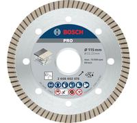 Bosch 1x PRO Ceramic Diamond Cutting Disc, Bore 22.23 mm | for Marble, Hard Ceramic Tiles, Ø 115 mm, Professional Accessory Small Angle Grinder, Marble Cutter
