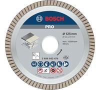 Bosch 1x PRO Ceramic Diamond Cutting Disc, Bore 22.23 mm | for Marble, Hard Ceramic Tiles, Ø 125 mm, Professional Accessory Small Angle Grinder, Marble Cutter