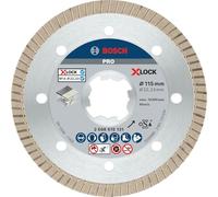 Bosch 1x PRO Ceramic Diamond Cutting Disc, X-Lock | for Marble, Hard Ceramic Tiles, Ø 115 mm, Professional Accessory Small Angle Grinder