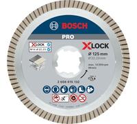 Bosch 1x PRO Ceramic Diamond Cutting Disc, X-Lock | for Marble, Hard Ceramic Tiles, Ø 125 mm, Professional Accessory Small Angle Grinder