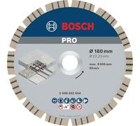 Bosch 1x PRO Concrete Diamond Cutting Disc for Bore 22.23 and Large Angle Grinders (for Concrete, Reinforced concrete, Ø 180 mm, Professional Accessory Large Angle Grinder)