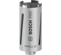 Bosch 1x PRO Core Cutter dry for Diamond Drills, G 1/2-Inch | for Lime and sand bricks, Brick, Ø 72 mm, Professional Accessory Diamond Drill