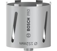 Bosch 1x PRO Core Cutter dry for Diamond Drills, G 1/2-Inch | for Lime and sand bricks, Brick, Ø 152 mm, Professional Accessory Diamond Drill
