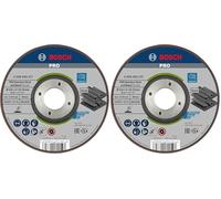 Bosch 1x PRO Flexible Longlife Grinding Disc for Small Angle Grinder and Bore 22.23 mm (for Steel, Stainless steel, Ø 115 mm, Professional Accessory Small Angle Grinder) (Pack of 2)