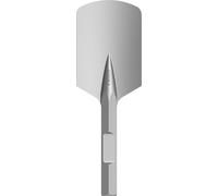 Bosch 1x PRO Hex 28-4C Spade Chisel, Rounded (for Soil, Gravel, Ø mm, Professional Accessory Demolition Hammer)