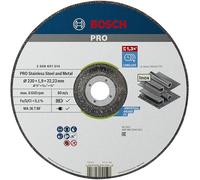 Bosch 1x PRO Inox/Metal Bonded Cut Disc Long Life f. Large Grinders 22.23mm | for Steel, Stainless steel, Ø 230 mm, Professional Accessory Large Angle Grinder