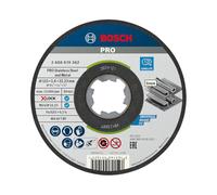 Bosch 1x PRO Inox/Metal Bonded Cut Disc Long Life, X-Lock | for Steel, Stainless steel, Ø 115 mm, Professional Accessory Small Angle Grinder