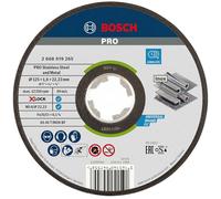 Bosch 1x PRO Inox/Metal Bonded Cut Disc Long Life, X-Lock | for Steel, Stainless steel, Ø 125 mm, Professional Accessory Small Angle Grinder